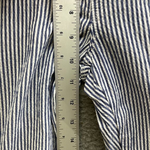 L’agence Pants Womens 26 Blue Cotton Blend Striped High Rise Paris‎ New - Picture 5 of 9